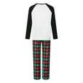 thumbnail image 6 of Christmas Family Matching Pajamas Set Xmas Tree Letters Print Tops+Plaid Pants Holiday Pjs Sleepwear Loungwear Outfit, 6 of 7