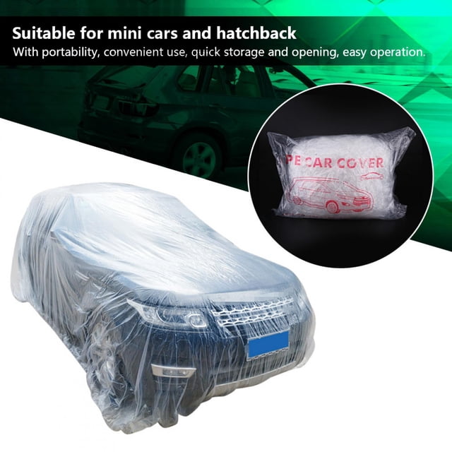 Car Cover, 1Pcs Full Car Cover Car Cover Outdoor Waterproof Dust Rain Snow Temporary Disposable