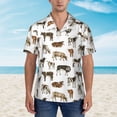 thumbnail image 4 of Balery Cow Print Men's Hawaiian Shirts Short Sleeve Beach Shirt Relaxed Fit Vacation Button Down Shirts-Small, 4 of 9