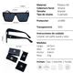 thumbnail image 5 of Lentes De Sol Xolek 156 Retro Cuadrado Uv400 Hombre, 5 of 6