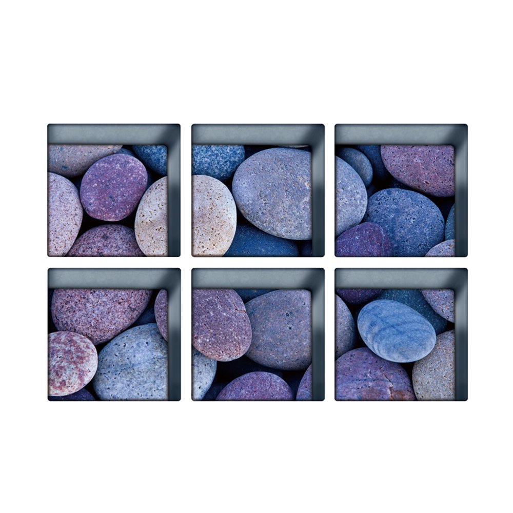 TINKSKY 6 Pcs 3D Bathtub Stickers Nonslip Waterproof Removable Bathtub Decals Wall Stickers for