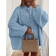 thumbnail image 2 of Suéter PRETTYGARDEN con Botones y Mangas Farol Azul Claro Talla L, 2 of 5