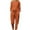 Orange 2 pieces outfits, variant on Usmixi Holiday Lounge Set for Women 2 Piece Outfits for Women Lightweight Cotton Linen Homewear Sets Casual Solid Long Sleeve Tops and Drawstring Pant Loungewear Set with Pocket up to 60% off