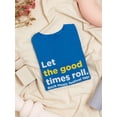 thumbnail image 3 of "Let The Good Times Roll. Rock Music Festival 1981" Women Royal Blue T-Shirt, Female x-Large, 3 of 4