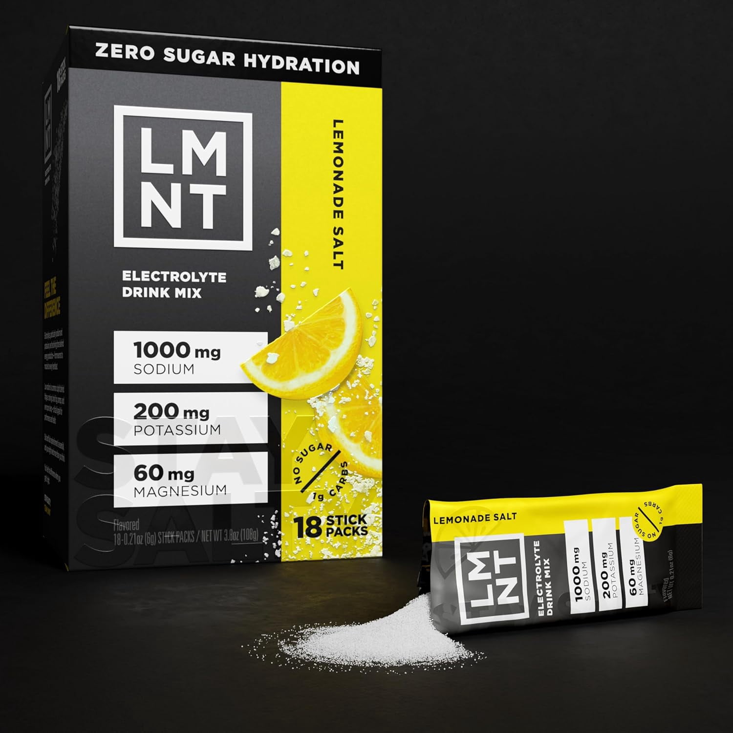LMNT Zero Sugar Electrolyte Drink Mix - Lemonade - 6 Count