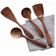 thumbnail image 7 of Wooden Spoons for Cooking - 7 Pieces Wooden Kitchen Utensils Set, Smooth Natural Teak Wood Utensil Set, Nonstick Heat-Resistant Cooking Utensils - Ideal Mother’s Day Gift Wooden Spatula for Cooking, 7 of 7