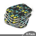 thumbnail image 2 of Dining Chair Pad, Science Themed Biology Chemistry and Physics Protons Neutrons, Water Resistant Pillow with Straps for Kitchen Seats, 8 Pieces Set, Turquoise Yellow Black, by Ambesonne, 2 of 5