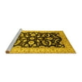 thumbnail image 2 of Ahgly Company Machine Washable Indoor Rectangle Oriental Yellow Traditional Area Rugs, 5' x 7', 2 of 4