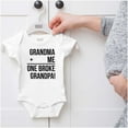 thumbnail image 5 of Grandma Plus Me Is One Broke Grandpa Romper Boys or Girls Infant Baby Brisco Brands 6M, 5 of 6