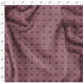 thumbnail image 4 of Soimoi Purple Velvet Fabric Seamless Moroccan Damask Decor Fabric Printed Yard 58 Inch Wide, 4 of 5