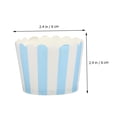 thumbnail image 4 of Minkissy Gobelets de Cuisson en Papier Bleu Ciel Résistants à la Chaleur 150 Pcs pour Kiosques de Concession, 4 of 5