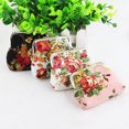 thumbnail image 3 of ziyahihome Canvas Rose Mini Coin Purse Women Cloth Buckle Change Bag Cute Small Floral Pattern Wallet, 3 of 10