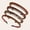 Brown, variant on 4PCS Teeth Headbands Nonslip Comb Headband Wrapped Cloth Headband Elastic Floral Headbands Hoop Resin Think Headbands for Women Makeup Washing Face Hair Accessories
