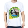 thumbnail image 3 of Basic top Tees For Women Loose Boyfriend ShirtsDog And Flower Casual Blouse round neck, 3 of 5