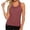 Brick Red, variant on Women's Ice Silk Backless Yoga Top, Breathable Hollow Out Workout Tank, Quick-Dry Athletic Sleeveless Shirt for Fitness & Gym, Sizes S-XL