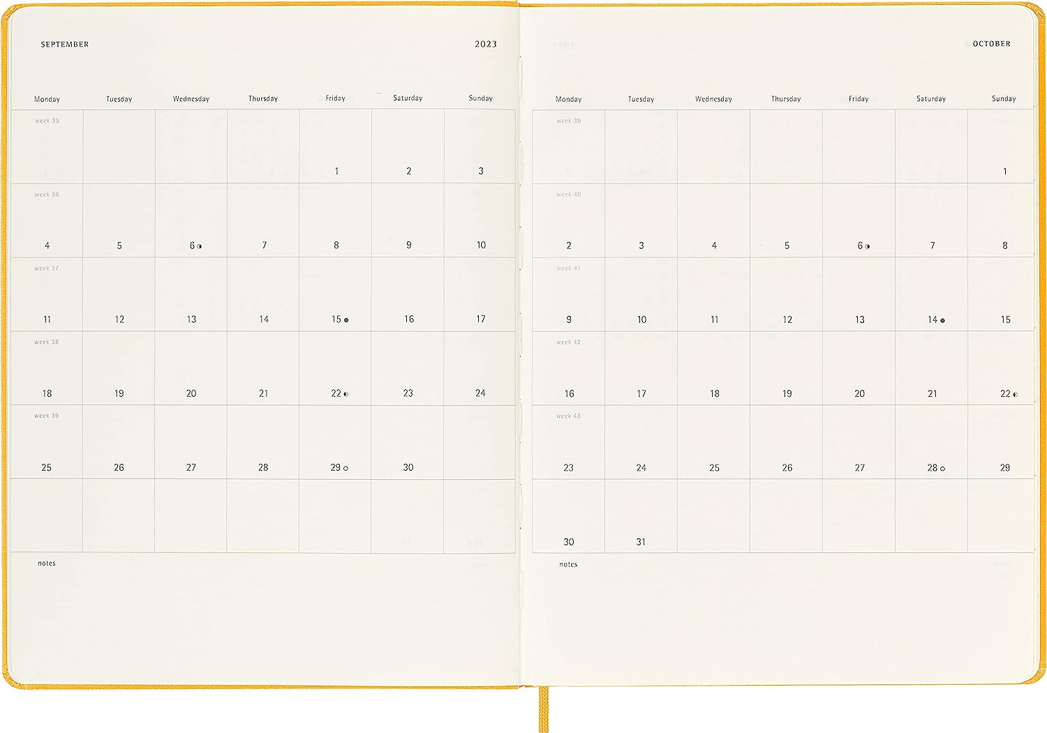 Moleskine 2023 12month Weekly Extra Larg