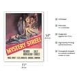 thumbnail image 2 of Mystery Street - Starring Ricardo Montalban and Sally Forrest - Vintage Film Noir Movie Poster - Fine Art Matte Paper Print (Unframed) 11x14in, 2 of 4
