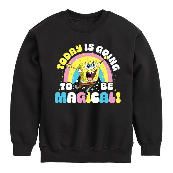 SpongeBob SquarePants - Today Is Going To Be Magical - Toddler & Youth Crewneck Fleece Sweatshirt
