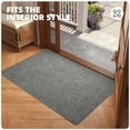 thumbnail image 5 of OEAKAY Indoor Doormat 36"x56",Non-Slip Front Door Mats Rug for Inside Washable, Low Profile Entry Rug for Entryway Indoor, Dirt Trapper Absorbent Indoor Welcome Floor Mats for Home,Dark Gray, 5 of 8