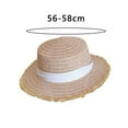 thumbnail image 5 of Womens Straw Sun Hats Wide Brim Foldable Beach Hats UV UPF 50+ Summer Sun Travel Hat for Women, 5 of 6