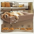 thumbnail image 6 of PayUSD XL Dog Beds Waterproof Orthopedic Dog Bed for Extra Large Dogs Non-Slip Bottom and Egg-Crate Foam Big Dog Pet Couch Sofa with Washable Removable Cover, 6 of 10