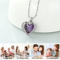 thumbnail image 4 of 2023 Latest Cremation Jewelry Angel Wing Heart Urn Pendant Necklaces for Women Crystal Birthstone Urns for Human Ashes Memorial Locket Keepsake Ashes Jewelry, 4 of 9