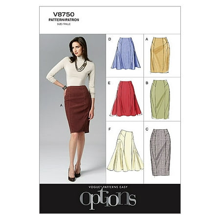 - Vogue Pattern Misses' Skirt, AA (6, 8, 10, 12)