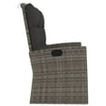 thumbnail image 2 of vidaXL Banc de Jardin Inclinable avec Coussins Gris 118 cm Rotin Poly, 2 of 5