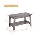 thumbnail image 3 of Mesa de centro de 2 niveles para sala, mesa de centro rectangular con estante de almacenamiento, mesa de centro tipo granja para sala de estar, 3 of 8