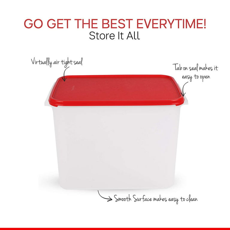 Tupperware Store It All Plastic Container, 12 litres, White