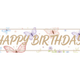 thumbnail image 3 of Elegant Birthday Banner for Floral Butterfly Celebration Baby Shower Party Backdrop Kids Birthday, 3 of 7