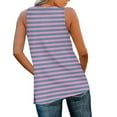 thumbnail image 4 of Dvprdro Summer Tank tops Fashion Stripe V Neck Sleeveless Side Split Casual Loose Tunic Blouses for Women, 4 of 5