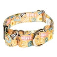thumbnail image 3 of Downtown Pet Supply Dog Collars for Large Dogs Wide Dog Collar Good Vibes, XL, 3 of 5