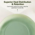 thumbnail image 4 of Cast Iron Frying Pan 11 Inch,  Enameled Non Stick Skillet, PFOA/PFAS-Free Cooking Pan, Dishwasher & Oven Safe Kitchen Cookware, Sage Green, 4 of 6