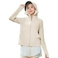 thumbnail image 6 of tarylea Sunproof Hoodies for Women Full Zipper Long Sleeve Crop Tops with Thumb Holes Solid Color Loose Jackets Casual Comfy Lightweight Tops, 6 of 6