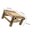 thumbnail image 4 of OULII Aesthetically Pleasing Bamboo Shower Bench for Elderly Use 1 PCS, 4 of 8