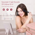 thumbnail image 3 of Bolsa de maquillaje Behaesty Travel con espejo LED de doble capa, 3 of 9