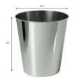thumbnail image 5 of happimess Nolan Modern Classic Smooth Steel 2-Gallon Wastebasket, Polished Steel, HPM1113D, 5 of 7