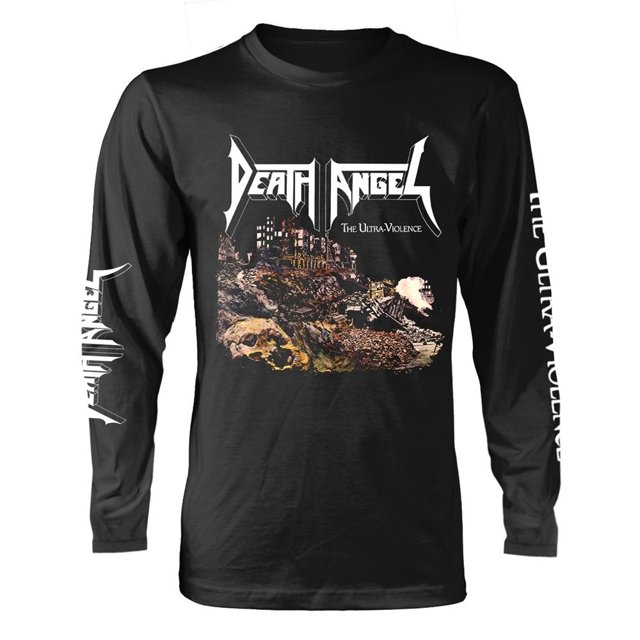 Death Angel - Camiseta The Ultra Violence de Manga Larga para Adultos Unisex (Negro)