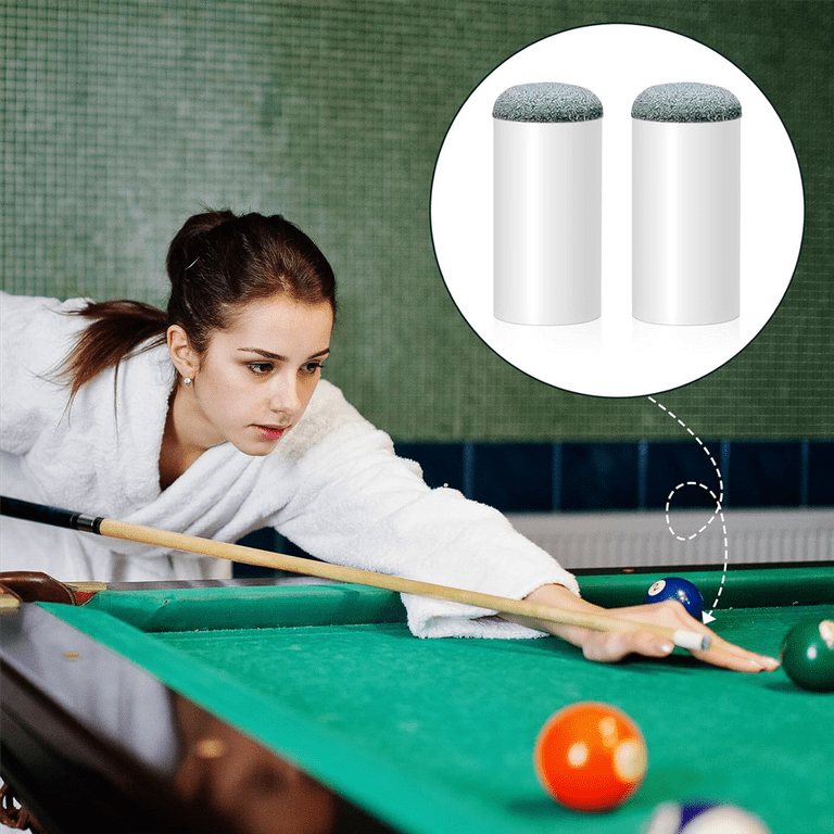 40 Pack Billiard Pool Cue Tips, Slip on Pool Cue Repair Tips