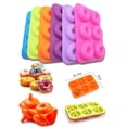 thumbnail image 4 of Wmhsylg 6-Cavity Silicone Donut Doughnut Baking Pan Non-Stick Mold Dishwasher Decoration Tools N, 4 of 6