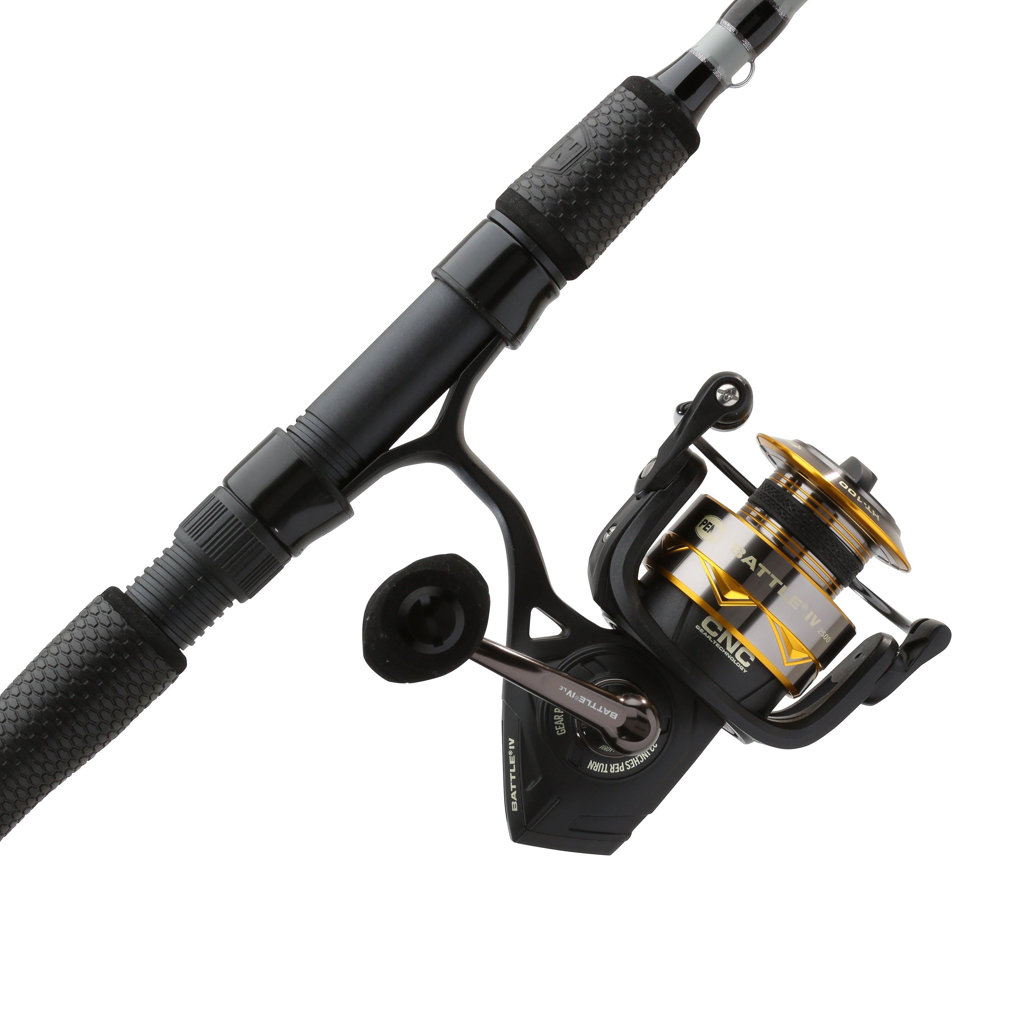 PENN Battle IV LE Spinning Fishing Combo, 7' Medium Light Rod, 2500 Size Reel