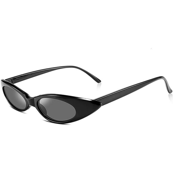 Small Cat Eye for Women Sunglasses Clout Goggle Jelly Glitter Sharp B2423