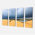 thumbnail image 2 of Beach with Dark Clouds above Ocean - Large Seashore Canvas Art Print, 2 of 3