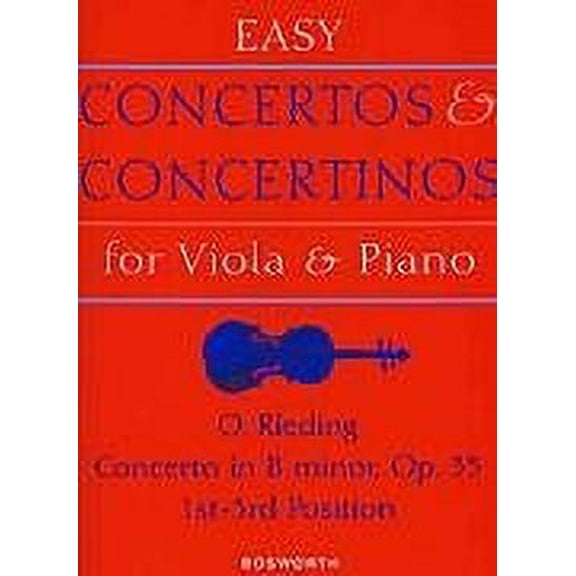 Bosworth Concerto in B Minor for Viola and Piano Op. 35 Music Sales America Series