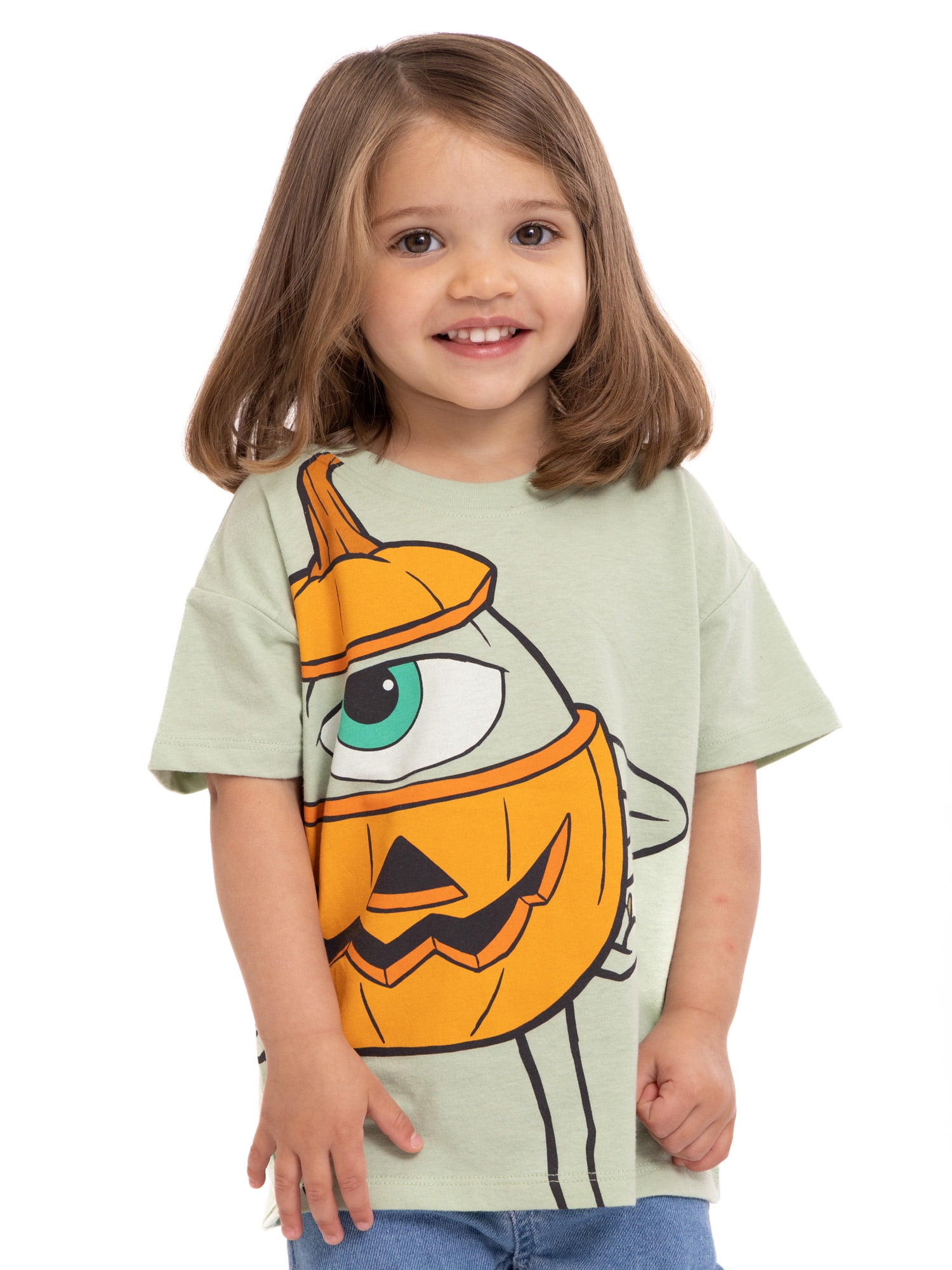 Monsters Inc. Toddler Girl Halloween Graphic T-Shirt, Sizes 12M-5T