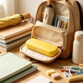 thumbnail image 6 of KKOUHVY Pencil Case, Large Capacity Hard Plastic Pencil Storage Box, Solid Color Pencils Box for Pens Crayons Office Studying Supplies, Yellow, 6 of 8