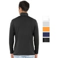 thumbnail image 3 of Stretch Is Comfort Men's Oh So Soft Luxe Long Sleeve Stretch Turtleneck | Adult Small- 3x, 3 of 6