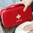 thumbnail image 3 of Trousse de Premiers Soins Extérieure Sac de Voyage Portable Trousse de Médicaments Chasse Trousse d'Urgence Sacs Sac de Rangement pour Médicaments Petits Sacs Organisateurs Rouge, 3 of 6
