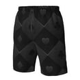 thumbnail image 5 of Kdxio Black Poker Pattern Mens Casual Shorts - Drawstring Summer Beach Sports Shorts for Men, 5 of 9